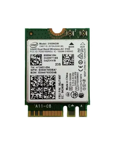 Мережева карта Intel 3165NGW (Wi-Fi+Bluetooth адаптер)