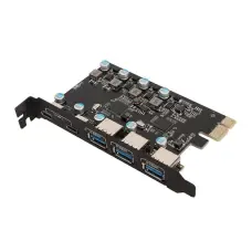 Контролер PCI Express Adapter Card, USB3.1 5Gbps (3 x USB-A / 2 x USB-C )