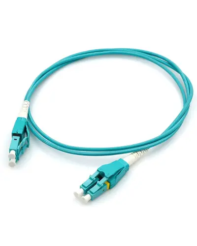 Патч-корд оптичний LC/UPC-LC/UPC MM OM3 Uniboot 1м Duplex CMS UPCU-1LCLC(MM)D(ON)