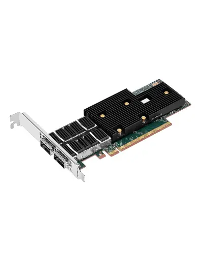 Мережева карта Dell Broadcom BCM57608 Dual Port 2 x 200GbE / 1 x 400GbE QSFP112 PCIe (8837V / 08837V)