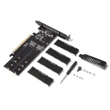 Адаптер SSU 4 x M.2 SSD NVMe M-Key to PCI-E 4.0 x16 (GC-4M2-X16) new