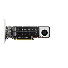 Адаптер NVME PCIe x16 to 4 х M.2 M-key NVME (PH44PLUS) new
