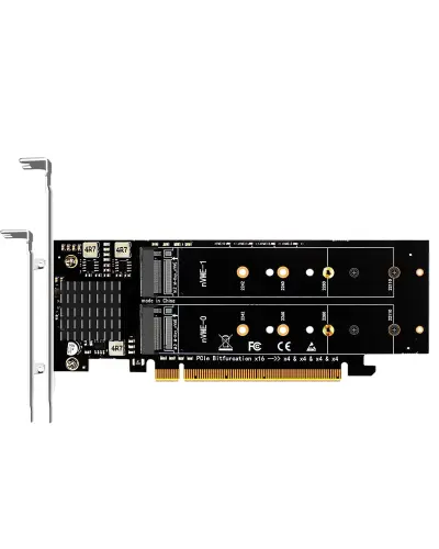 Плата расширения SSU PA41 4 x M.2 SSD NVMe M-Key to PCI-E 4.0 x16 (SU-EM5164NV)