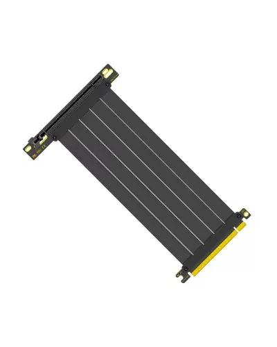Райзер для відеокарти вертикальний TEUCER PCIe 4.0 x16 20cm Black