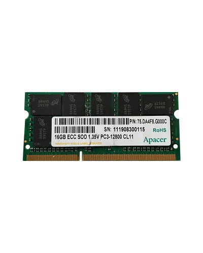 Оперативна пам'ять Apacer 16Gb DDR3-1600 PC3-12800 (75.DA4F8.G000C) SODIMM ECC Small Outline