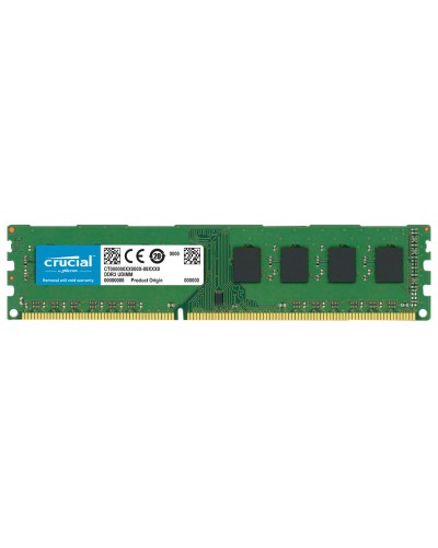 Оперативная память Crucial 8Gb DDR3-1600 PC3L-12800U (CT102464BD160B) UDIMM Non-ECC