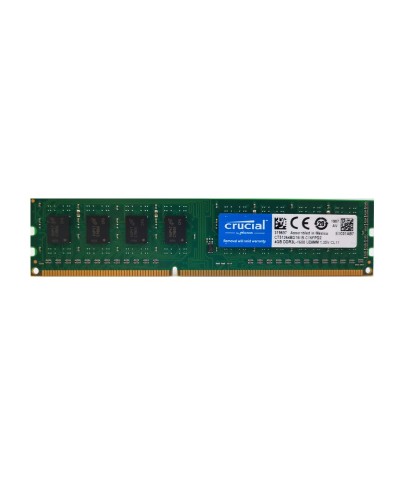 Оперативна пам'ять Crucial 4Gb DDR3-1600 PC3-12800 (CT51264BD160B.C16FPD2) UDIMM Non-ECC Unbuffered