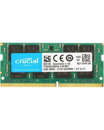 Оперативна пам'ять Cruical 8Gb DDR4-2400 PC4-19200 (CT8G4SFD824A) SODIMM Non-ECC Small Outline