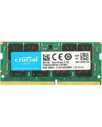 Оперативная память Cruical 8Gb DDR4-2400 PC4-19200 (CT8G4SFD824A) SODIMM Non-ECC Small Outline