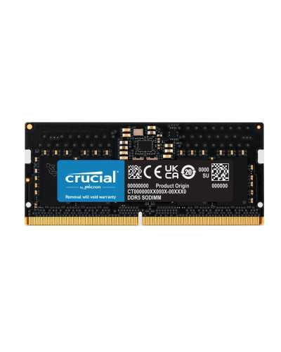 Оперативна пам'ять Cruical 32Gb DDR5-4800 PC5-38400S (CT32G48C40S5) SODIMM Non-ECC Small Outline