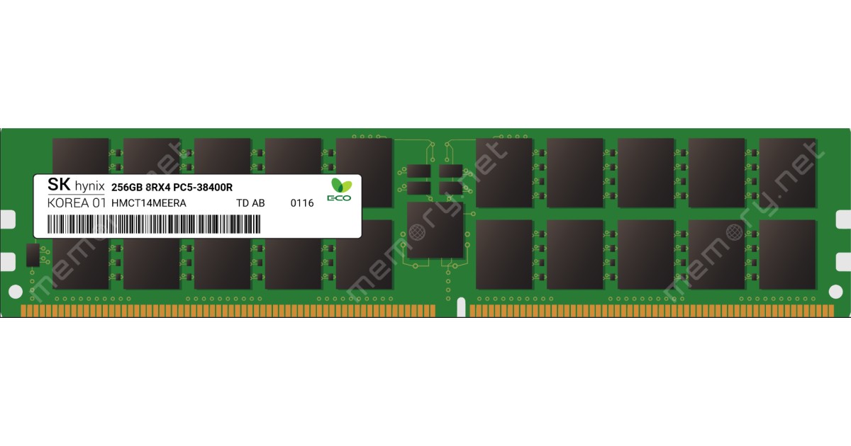 Оперативна пам'ять SK Hynix 256Gb DDR5-4800 PC5-38400R Оперативна пам'ять SK Hynix 256Gb DDR5-4800 PC5-38400R