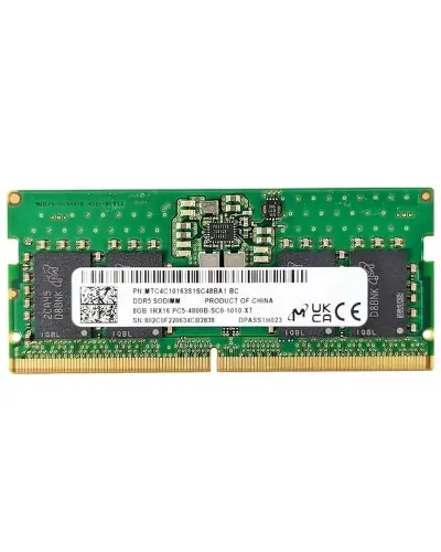 Оперативная память Micron 8Gb DDR5-4800 PC5-38400S (MTC4C10163S1SC48BA1) SODIMM non-ECC Small Outline