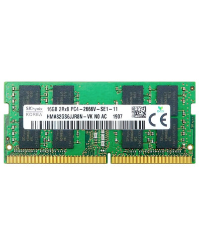 Оперативная память SK Hynix 16Gb DDR4-2666 PC4-21300 (HMA82GS6JJR8N-VK) SODIMM Non-ECC Small Outline