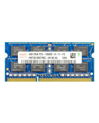 Оперативна пам'ять SK Hynix 4Gb DDR3-1333 PC3-10600 (HMT351S6CFR8C-H9) SODIMM Non-ECC Small Outline