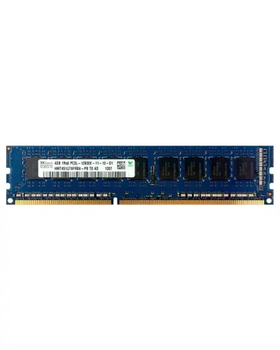 Оперативна пам'ять SK Hynix 4Gb DDR3-1600 PC3L-12800E (HMT451U7AFR8A-PB) UDIMM ECC Unbuffered