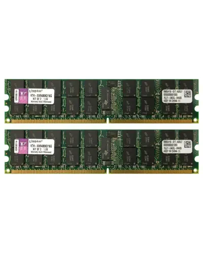 Оперативная память Kingston 16Gb Kit (2x8Gb) DDR2-667 PC2-5300 (KTH-XW9400K2/16G) RDIMM ECC Registered