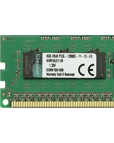 Оперативная память Kingston 8Gb DDR3-1600 PC3L-12800E (KVR16LE11/8) UDIMM ECC Unbuffered