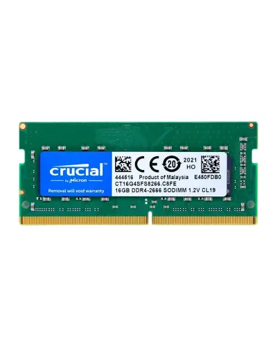 Оперативная память Crucial 16Gb DDR4-2666 PC4-21300 (CT16G4SFS8266) SODIMM Non-ECC Small Outline