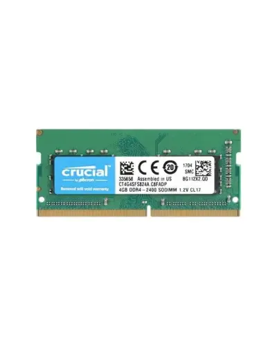 Оперативная память Crucial 4Gb DDR4-2400 PC4-19200 (CT4G4SFS824A) SODIMM Non-ECC Small Outline