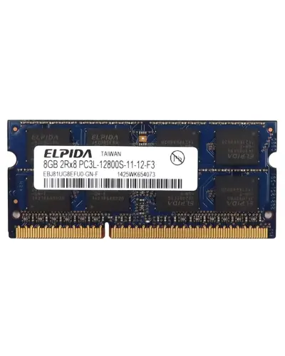 Оперативная память Elpida 8Gb DDR3-1600 PC3L-12800 (EBJ81UG8EFU0-GN-F) SODIMM Non-ECC Small Outline