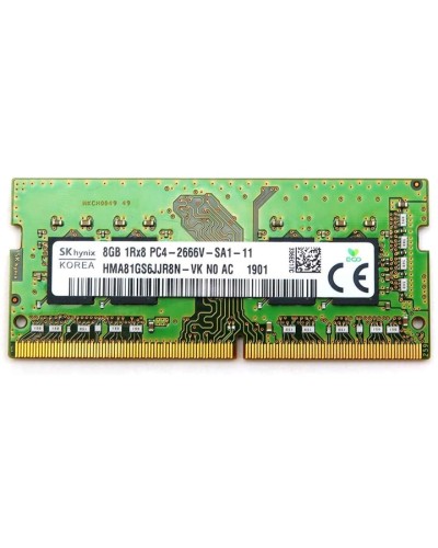 Оперативна пам'ять SK Hynix 8Gb DDR4-2666 PC4-21300 (HMA81GS6JJR8N-VK) SODIMM Non-ECC Small Outline