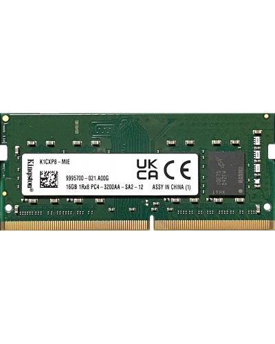 Оперативна пам'ять Kingston 16Gb DDR4-3200 PC4-25600 (K1CXP8-MIE) SODIMM Non-ECC Small Outline