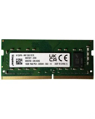 Оперативная память Kingston 16Gb DDR4-3200 PC4-25600 (K1CXP8-MIF) SODIMM Non-ECC Small Outline