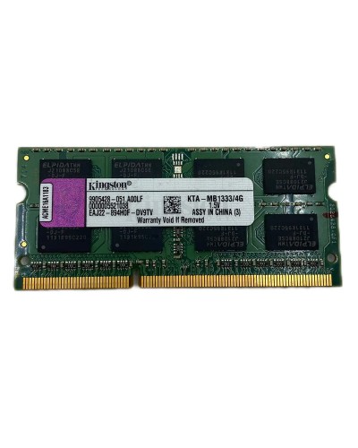 Оперативная память Kingston 4Gb DDR3-1333 PC3-10600 (KTA-MB1333/4G) SODIMM Non-ECC Small Outline