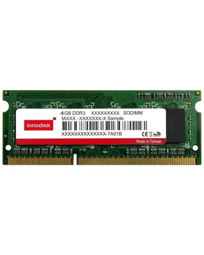 Оперативная память Innodisk 4Gb DDR3-1600 PC3-12800 (M3SW-4GSSCC0C-E) SODIMM Non-ECC Small Outline