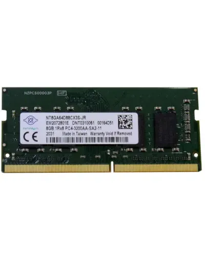 Оперативная память Nanya 8Gb DDR4-3200 PC4-25600 (NT8GA64D88CX3S-JR) SODIMM Non-ECC Small Outline