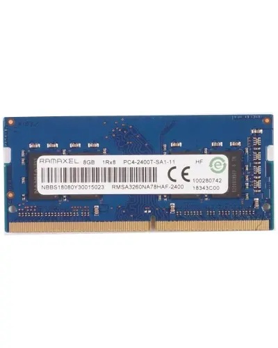 Оперативна пам'ять Ramaxel 8Gb DDR4-2400 PC4-19200 (RMSA3260NA78HAF-2400) SODIMM Non-ECC Small Outline