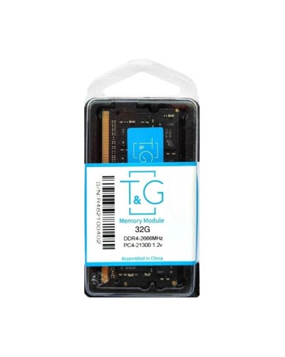 Оперативная память T&G 32Gb DDR4-2666 PC4-21300 (TGDR4NB32G2666) SODIMM Non-ECC Small Outline