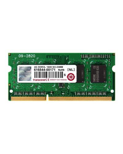 Оперативная память Transcend 4Gb DDR3-1600 PC3L-12800 (TS512MSK64W6H) SODIMM Non-ECC Small Outline