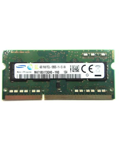 Оперативна пам'ять Samsung 4Gb DDR3-1600 PC3L-12800 (M471B5173QH0-YK0) SODIMM Non-ECC Small Outline