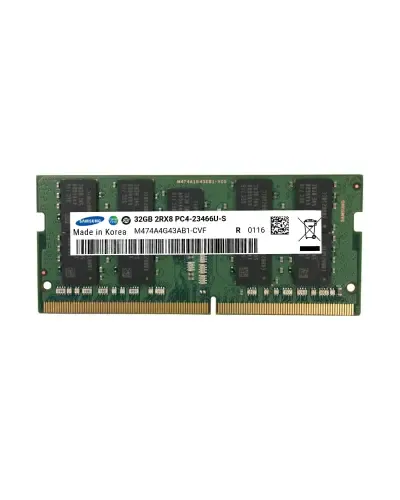 Оперативна пам'ять Samsung 32Gb DDR4-2933 PC4-23466U (M474A4G43AB1-CVF) SODIMM ECC Small Outline
