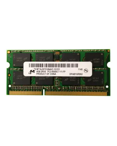 Оперативная память Micron 4Gb DDR3-1066 PC3-8500 (MT16JSF51264HZ-1G1) SODIMM Non-ECC Small Outline