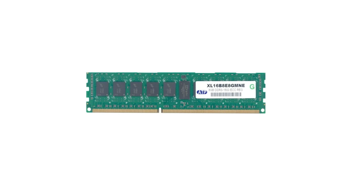 Оперативна пам'ять ATP 8Gb DDR3-1600 PC3-12800 (XL16B8E8GMNE-BC) RDIMM ...