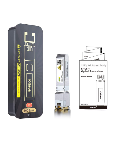 Tpaнcивep 10Gtek 10GBase-T SFP+ RJ-45 (SFP-10G-T-X)