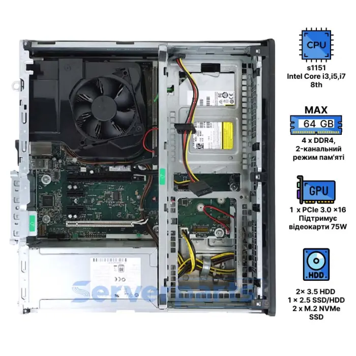 K*G様 HP EliteDesk 800 G4 SFF Компьютер HP EliteDesk 800 G4 Small Form Factor - купити в Києві
