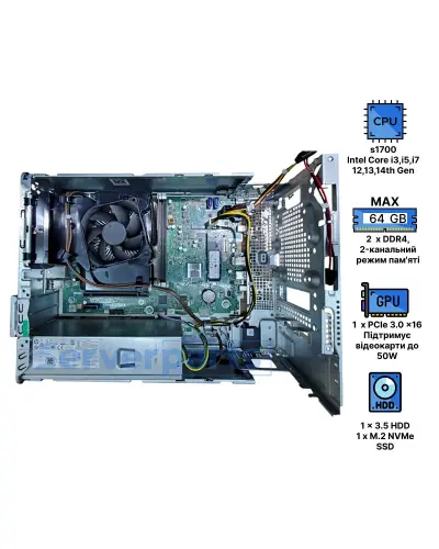 Комп'ютер HP Pro SFF 400 G9 Desktop Комп'ютер HP Pro SFF 400 G9 Desktop