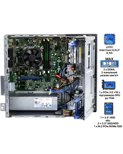 Компьютер Dell Optiplex 3050 Mini Tower Компьютер Dell Optiplex 3050 Mini Tower