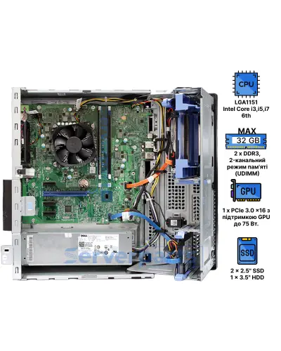 Комп'ютер Dell Optiplex 3040 Mini Tower