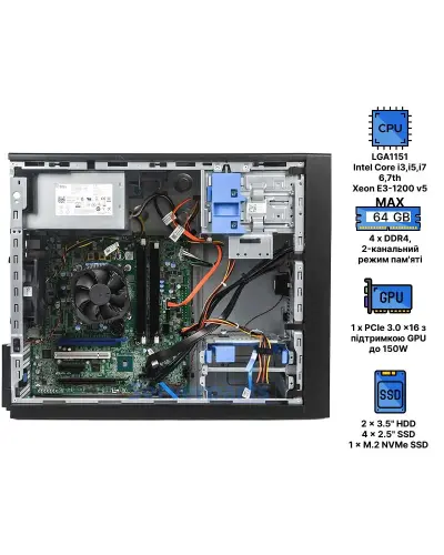 Компьютер Dell Precision 3620 Tower
