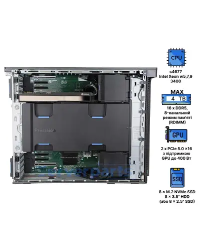 Рабочая станция Dell Precision 7960 Tower Рабочая станция Dell Precision 7960 Tower