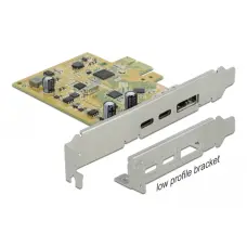 Плата розширення Delock PCI Express x1 до 2 x USB Type-C 10 Gbps (06G7FY)