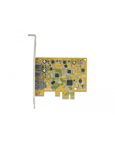 Плата розширення Delock PCI Express x1 до 2 x USB Type-C 10 Gbps