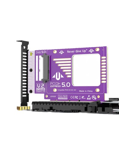 Адаптер JEYI PCIe 5.0 to U.2 NVMe Adapter Card x4/x8/x16 (SFF-8639)