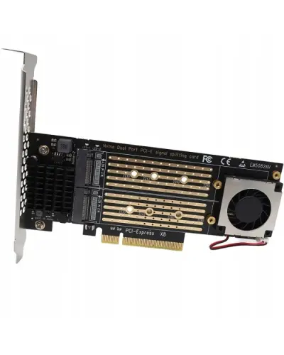 Адаптер VROC PCIe To M2 Adapter Card PCIe X8 2 Port M2 NVME M Key (EM5082NV / SU-EM5082NV)