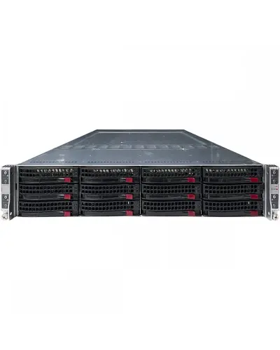 Сервер Supermicro SuperServer CSE-827HQ-R1620B + 4 x SYS-6027TR-HTRF+ node (12 x 3.5 LFF)