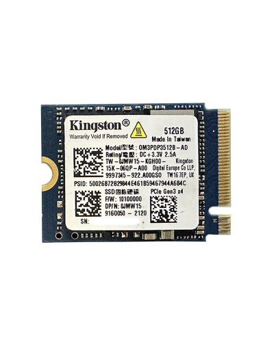 Накопитель SSD Kingston 512Gb NVMe M.2 Gen3x4 (0M3PDP3512B-AD)
